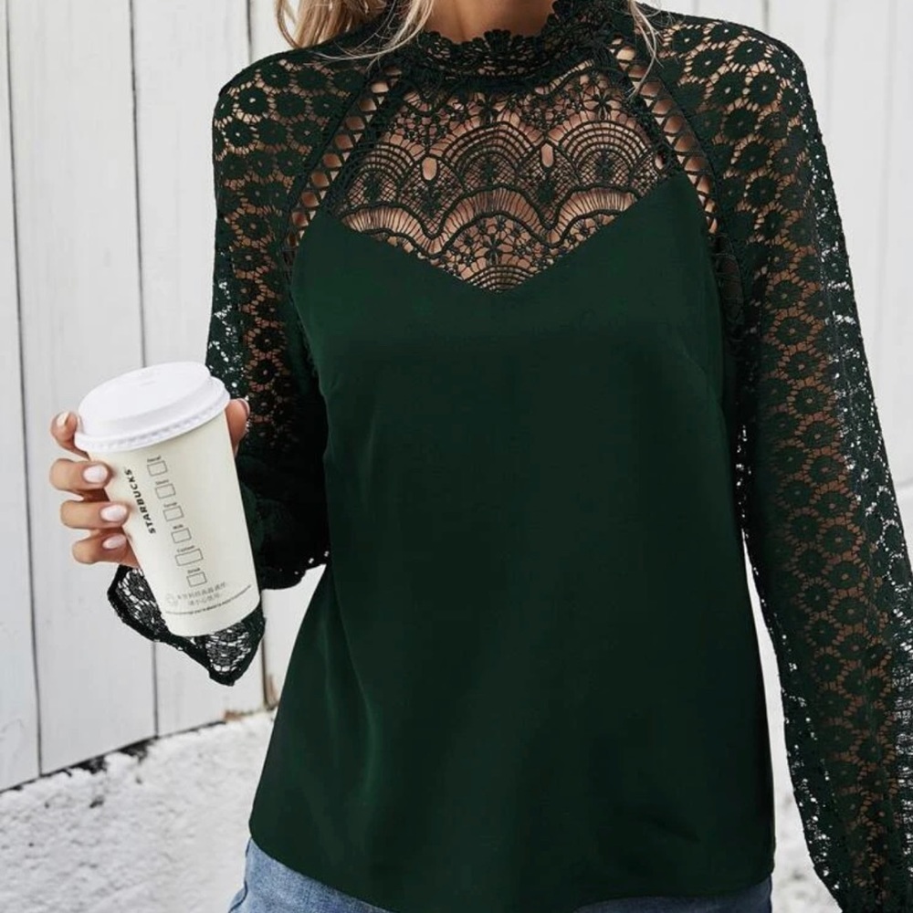 Great net neck top